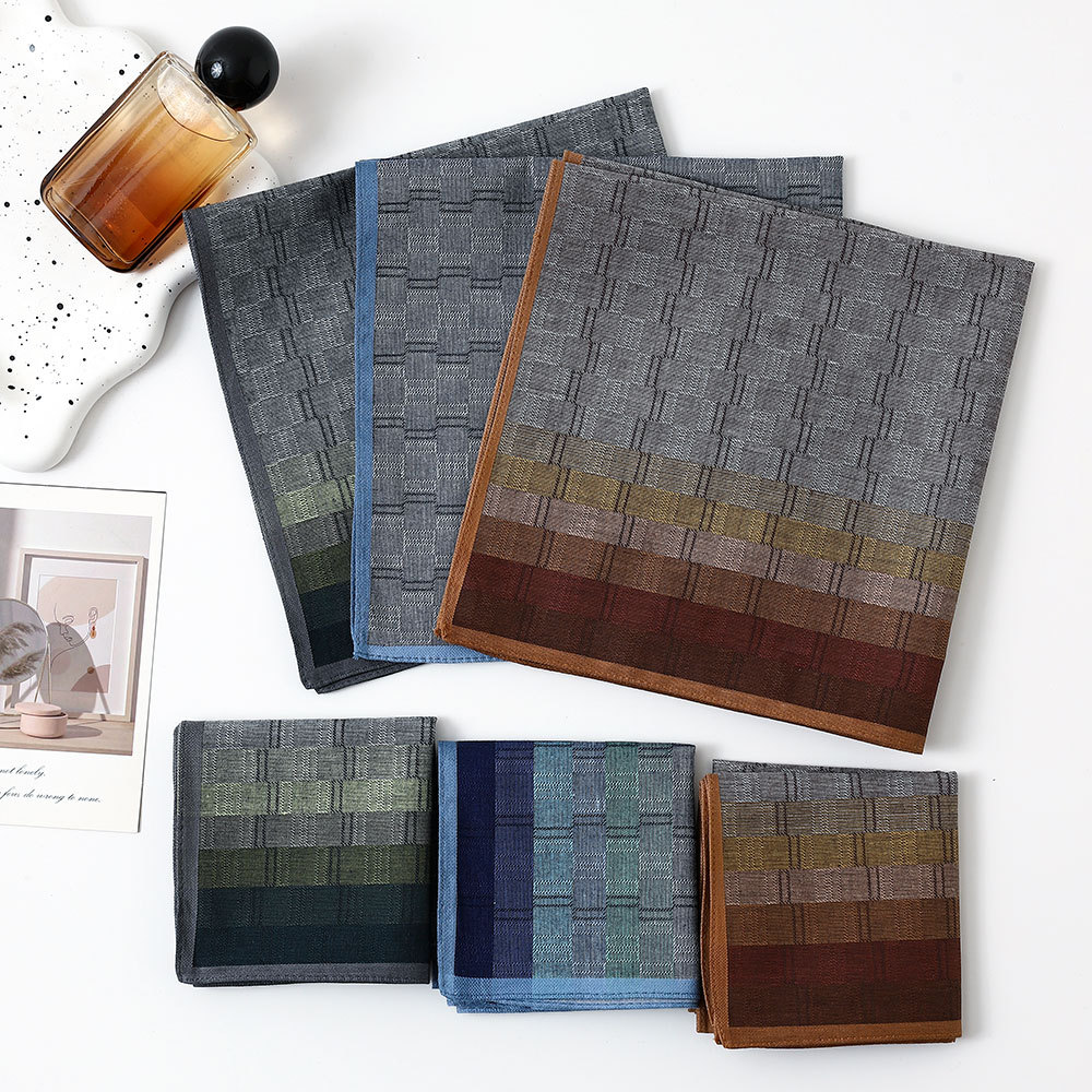 Handkerchief Cotton Men - Sapu Tangan Pria Katun Berwarna Kontras