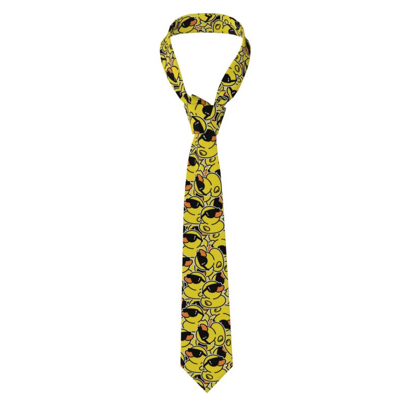 Skinny Tie Men - Dasi Karet Lucu Motif Bebek Kuning