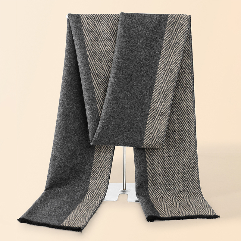 Muffler Men Wool - Syal Pria Musim Dingin Mewah, Selendang