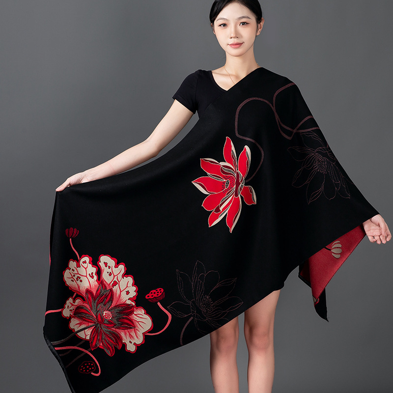 Syal Musim Dingin Wanita Syal  - Woven Scarf Blanket ulasan dan harga