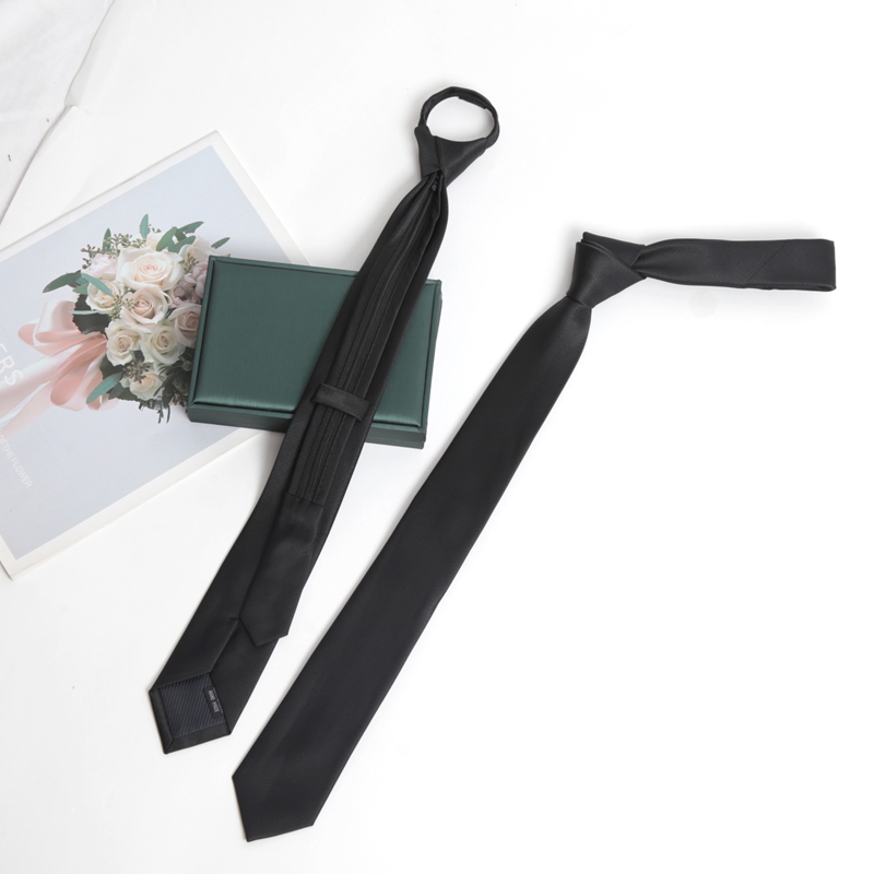 Dasi Hitam dengan Ritsleting B - Skinny Tie Men ulasan dan harga