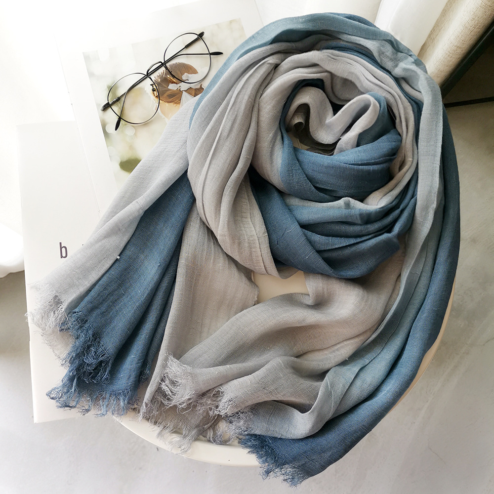 Syal Linen Katun Uniseks Gaya  - Bandana Cotton ulasan dan harga