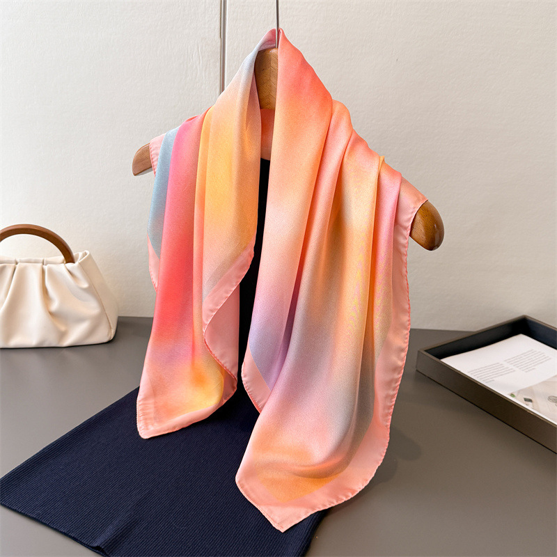 Syal Sutra Persegi Desain 2025 - Scarf Silk Square ulasan dan harga