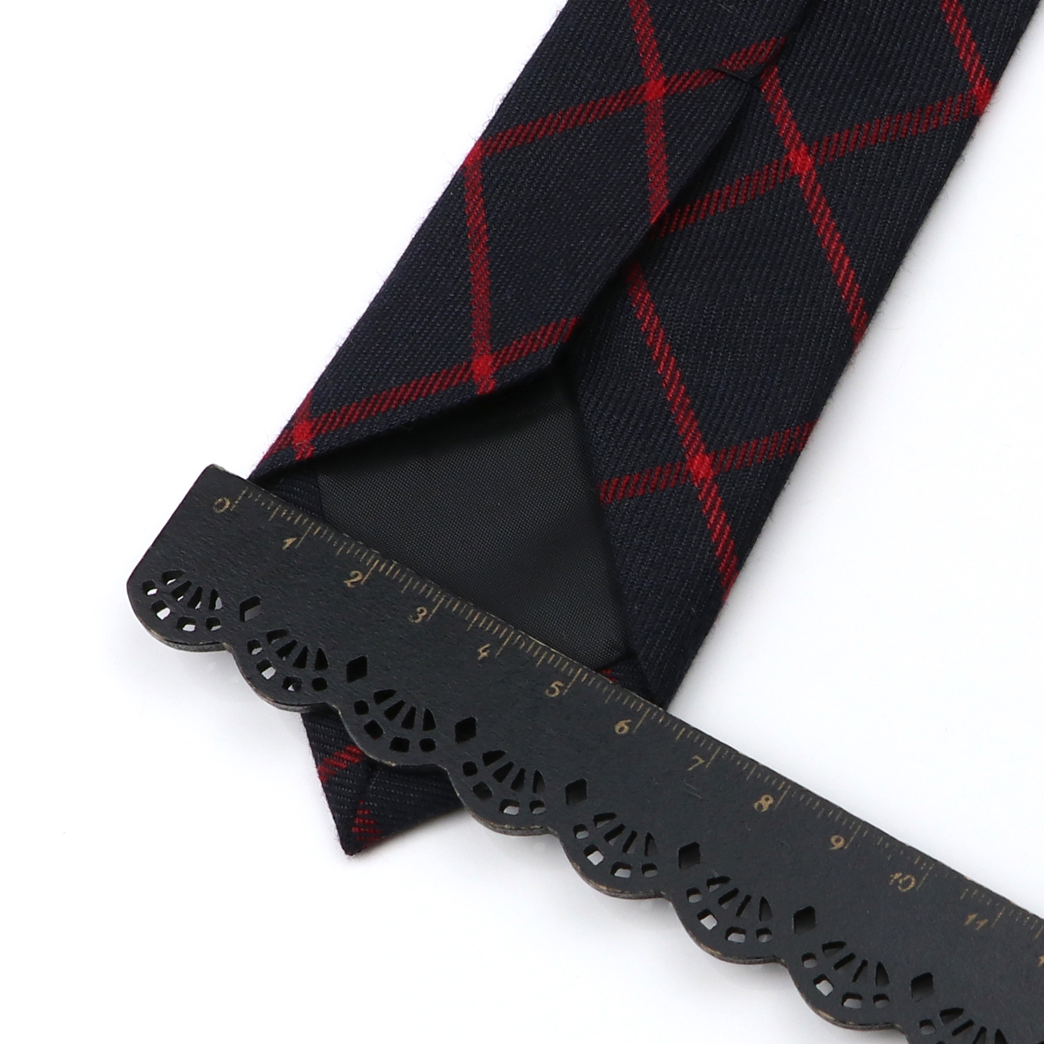 Dasi Katun Kotak-kotak Hitam A - Skinny Tie Men ulasan dan harga