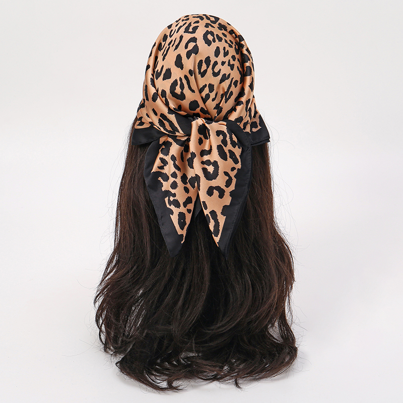 Syal Motif Macan Tutul Mode Ba - Scarf Silk Square ulasan dan harga